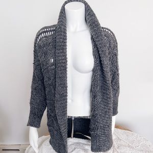 Express Chunky Knit Open Front Cardigan